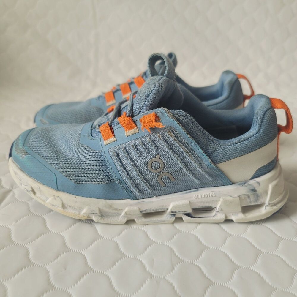 On Running Cloudswift Kids Trainer Blue Mesh Breathable Comfort Sneakers US K13